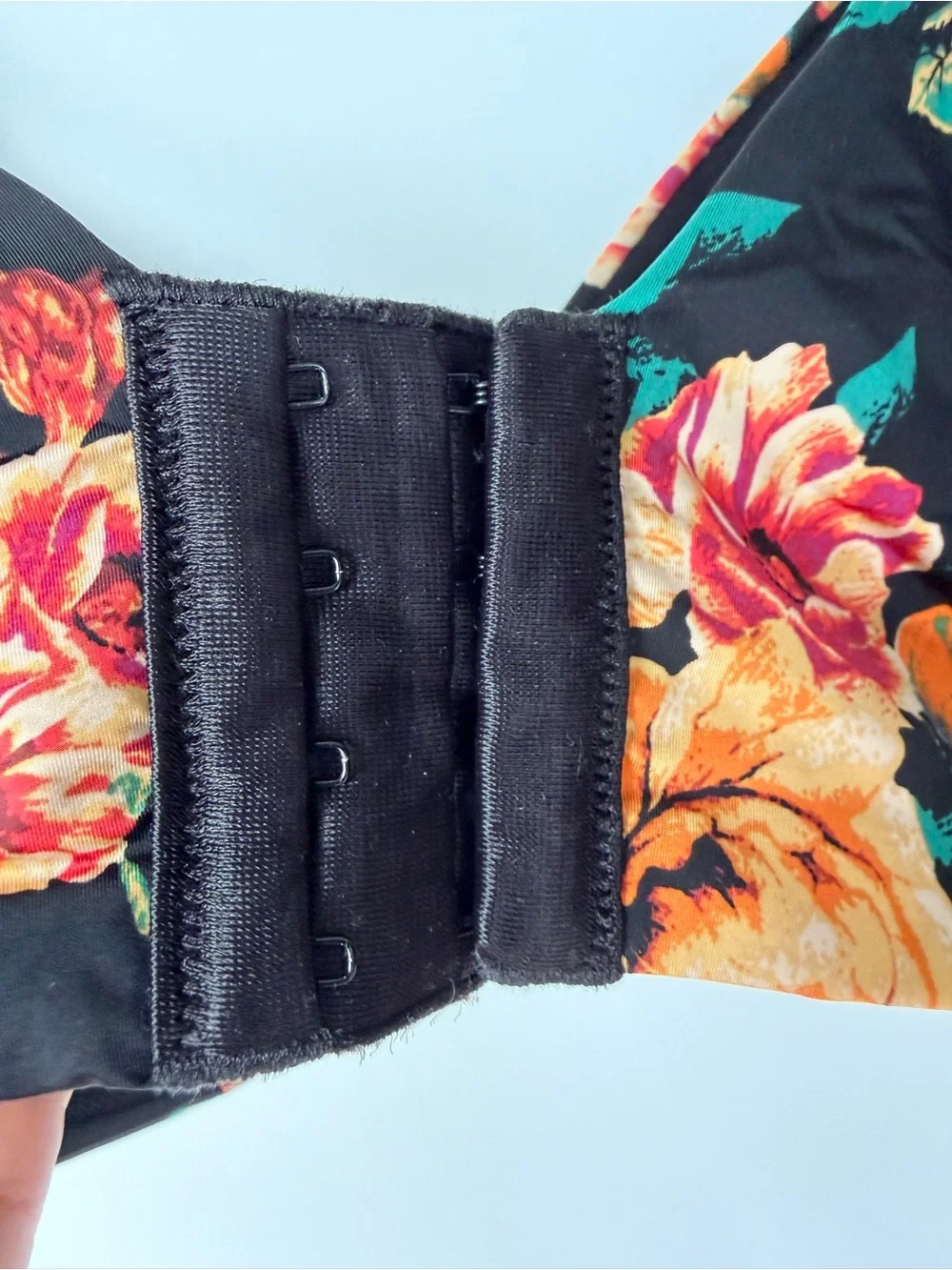 Torrid 360° Back Smoothing Wire-Free Lightly Lined Floral Bra 40DDD